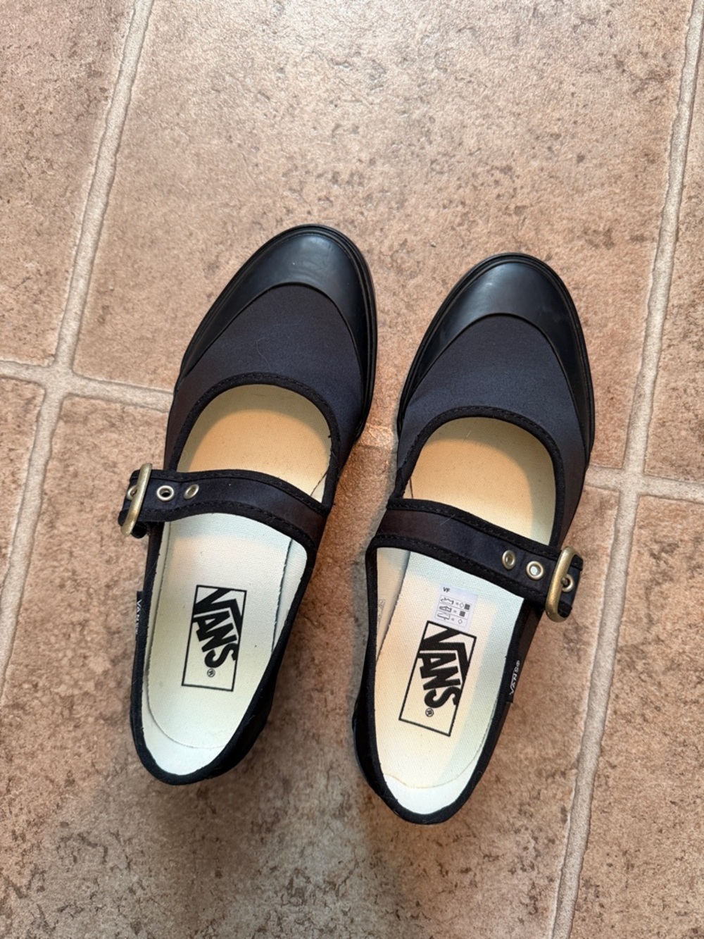 Women’s Vans Black Mary Jane Buckle Flats. Size 7.5 - Picture 5 of 9
